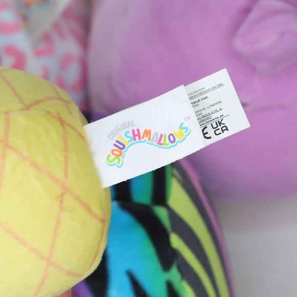 LOT of 4 Squishmallows Stuffed Toys Zebra Bunny Cheetah Penguin Set Stuffies - Picture 13 of 14